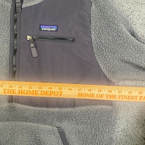 Patagonia Retro Pile Pullover Dark Grey Mens Small Style 22790 - Picture 6 of 11